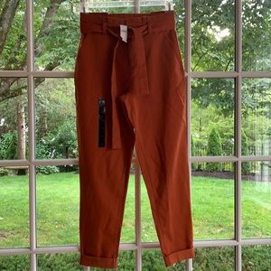 Pumpkin spice paper bag pants perfect for fall NWT